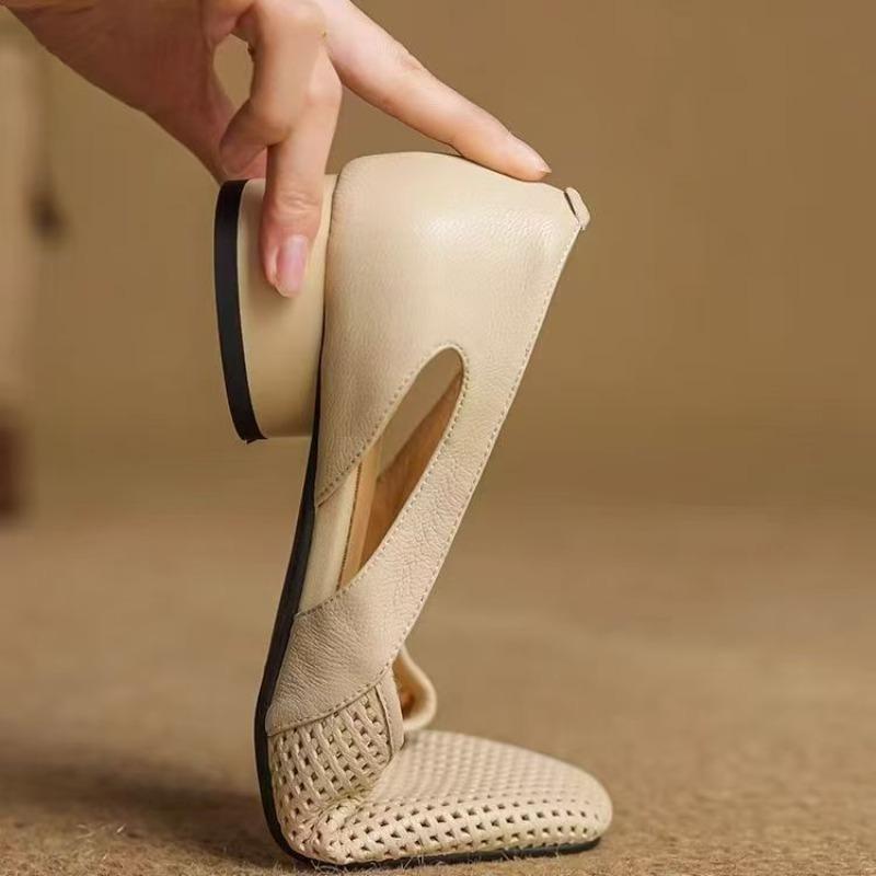 Fashion Ladies Shoes 2025 Fashion Shallow Women's High Heels New Slip-on Casual Hot Sale Soft Bottom Best Seller Flat Low Heels Zapatos