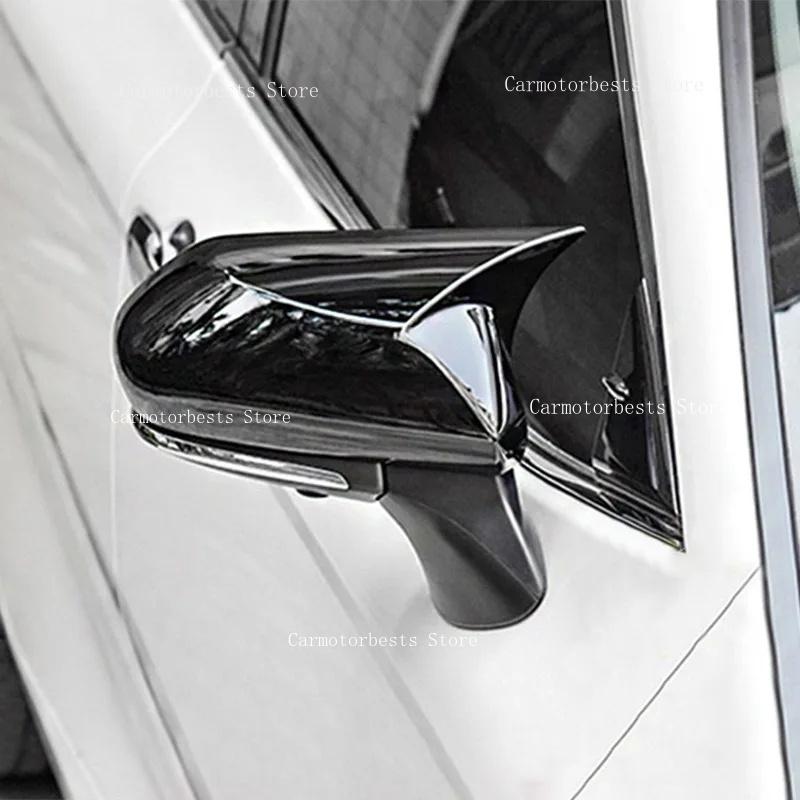 Car Rearview Side Mirror Cover Fit For Toyota Camry 8th 2018 202 Wing Cap Rear View Case Trim Carbon Fiber