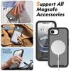 PET Screen Protector Skin Feel Matte Magnetic Phone Case For iPhone 16e 17e TPU Frame Translucent Frosted Acrylic Cover Fundas