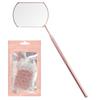 Portable Handheld Inspection Mirror Stainless Steel Large Square Mirror for Eyelash Extension Beauty Salon Tool with Extendable Handle