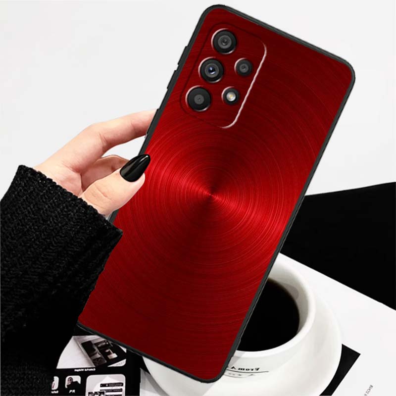Art colored luminous pattern For Samsung A73 A72 A71 A55 A54 A53 A52 A51 A13 A22 A16 A15 A12 A14 A26 A07 5G Black Phone Case