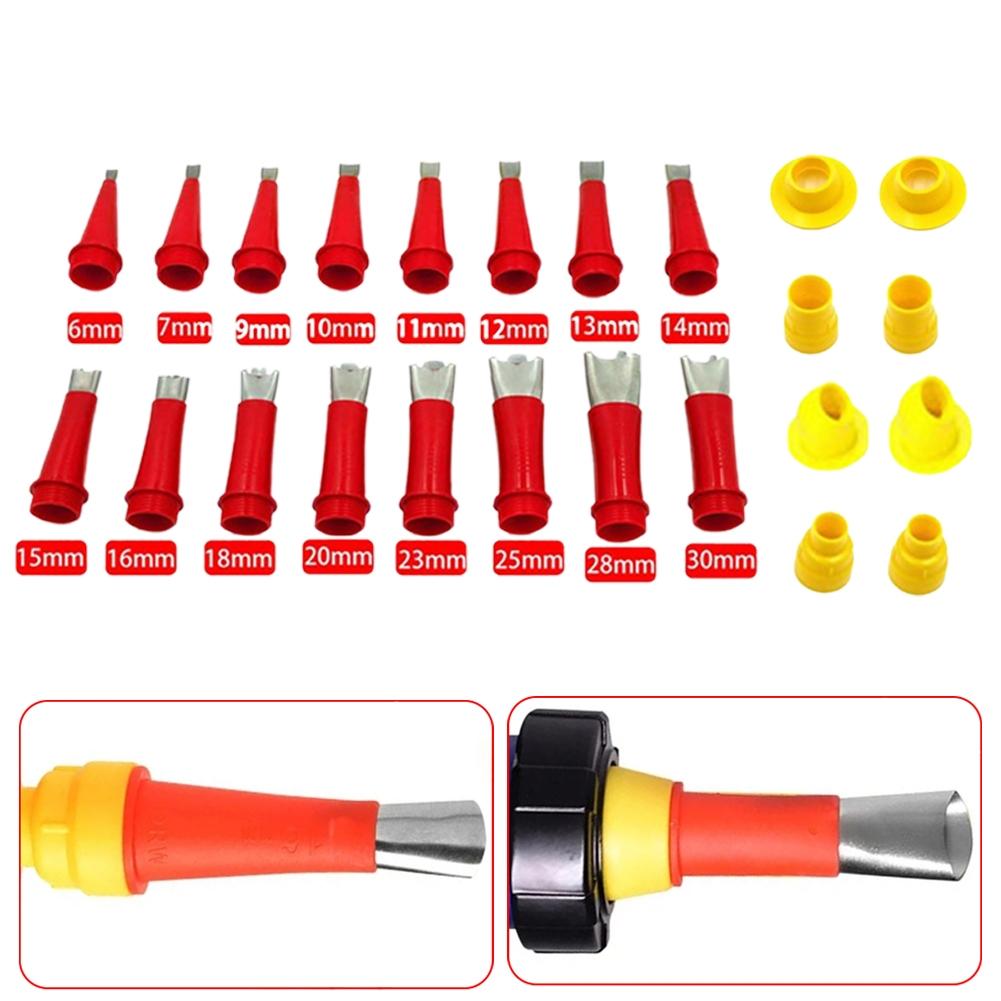 Caulk Nozzle 16 Sizes 8pcs Plastic Stainless Steel