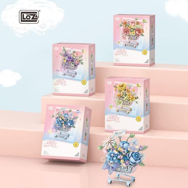 Sakura Bonsai Succulent Flower Building Blocks - Lego Compatible Ornament Gift