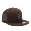 59FIFTY Dead Tree New York Yankees Burntwood 7 3/8 Fitted Cap 6-Panel MLB Brown Japan Import Authentic