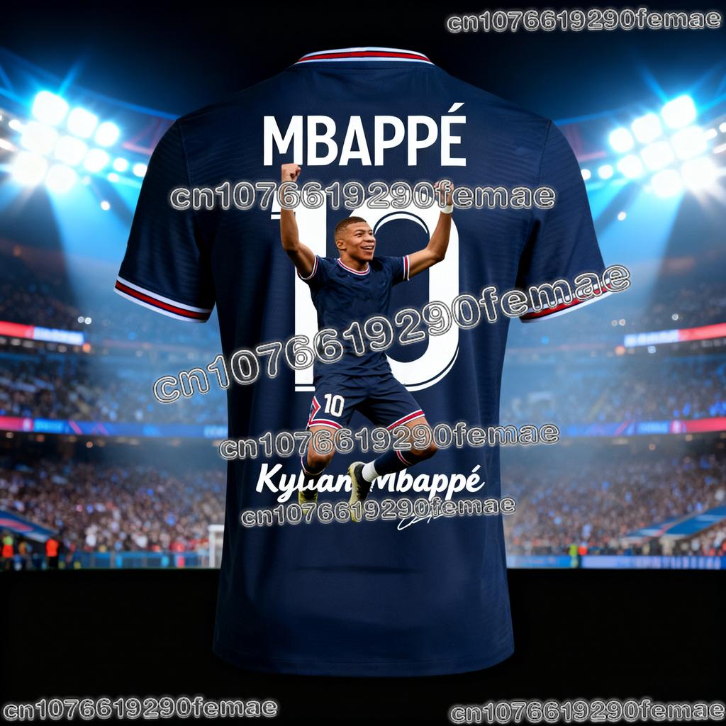 2026 Mbappé #10 3D Gedrucktes Fußball T-Shirt Herren Damen Kinder Trainingsshirt Freizeit Sportbekleidung Sommer Fan Edition Fußballtrikot
