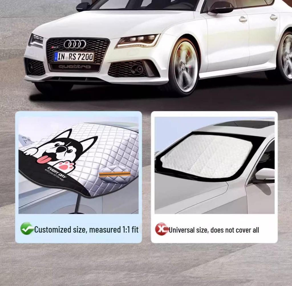 Compact Car Windshield Sunshade and Heat Insulation Visor
