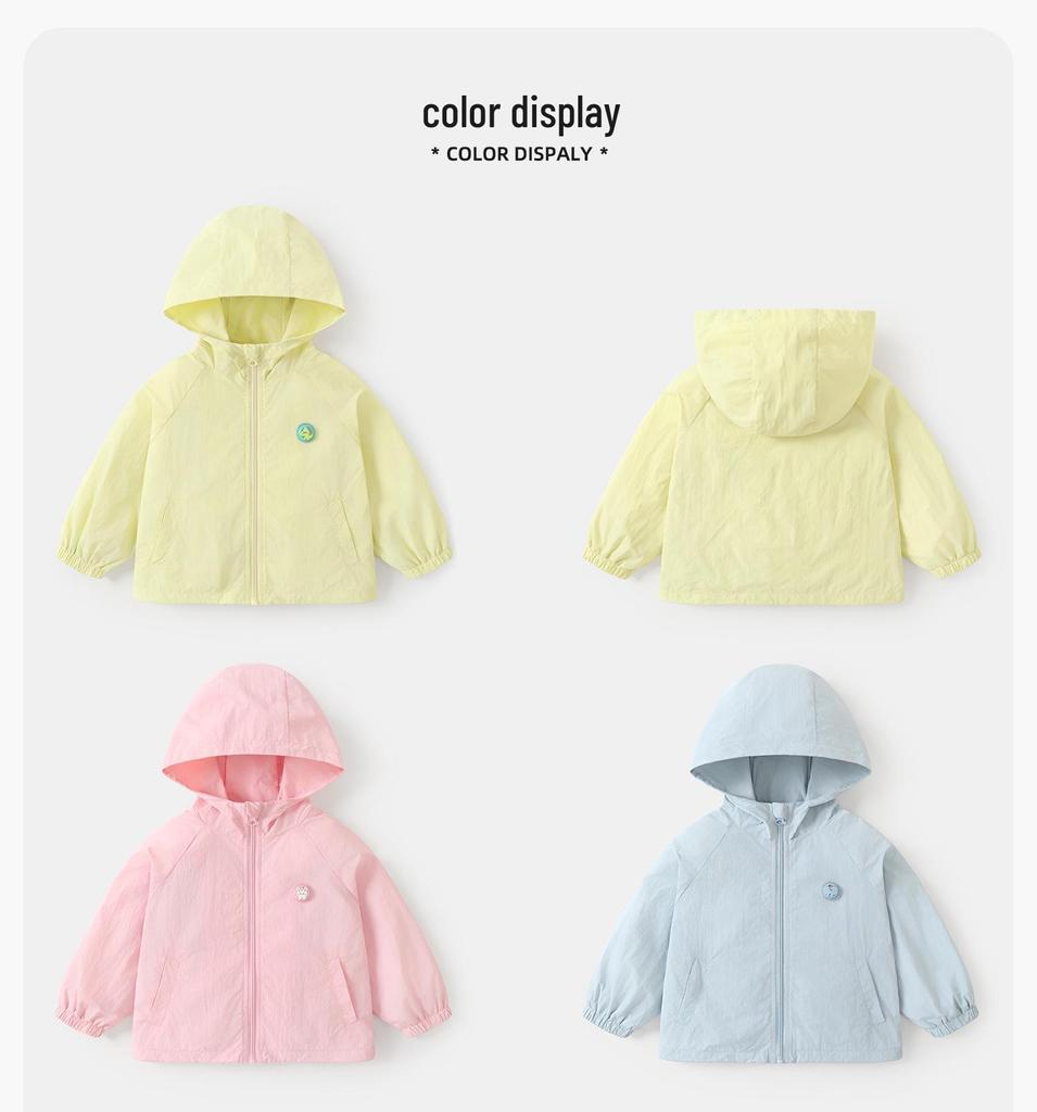 Kaka Panda Kids' Waterproof Spring Jacket - Unisex Baby/Toddler Casual Top for Spring/Autumn