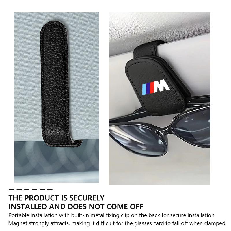 Universal Car Glasses Holding Clip Hanger Eyeglasses Mount For BMW M 1 3 4 5 6 7 Series X1 X3 X4 X5 G20 G38 F48 E36 E39