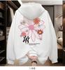 Hooded Sweatshirts for Men and Women, Loose Round-neck Casual Long-sleeved Trendy Jackets with American Prints
