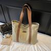 Large Capacity Canvas Travel Bag Commuter Shoulder Bag Shopping Bag Women's Handbag