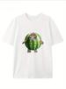 New Unisexs Casual TShirt Watermelon Cat Printed Short Sleeve Loose Comfortable High Quality Daily Wear Top Tshirts