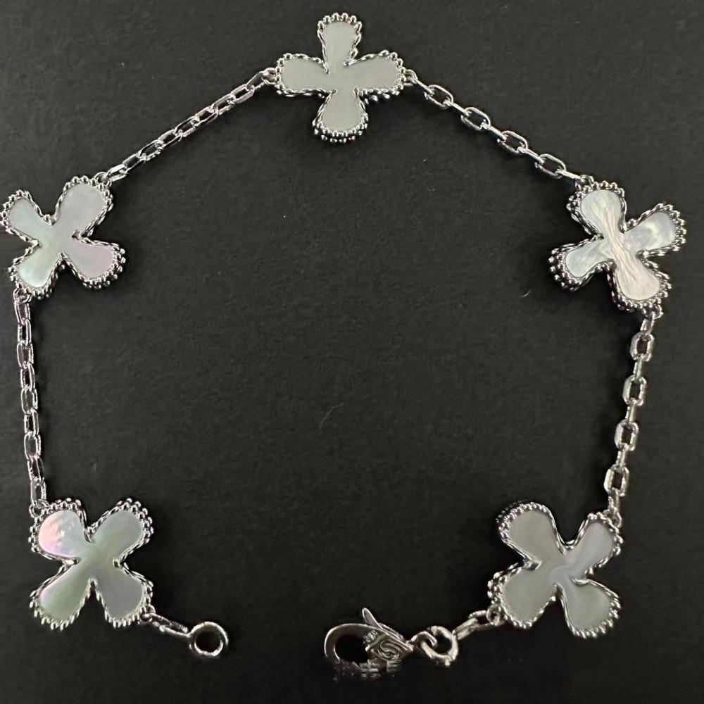 High Version Four-leaf Clover Bracelet Female Mother-of-pearl Agate Five-flower Ladies Bracelet