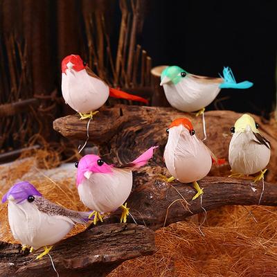 Simulation Feather Bird Mini Foam Home Garden Decor 10 X 6cm