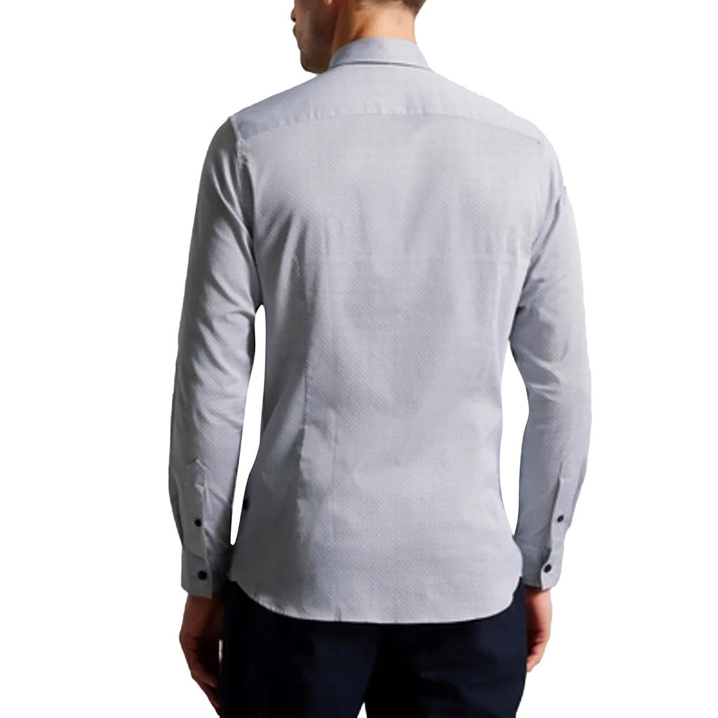 Ted Baker Mens Alham Geometric Long-Sleeved Shirt