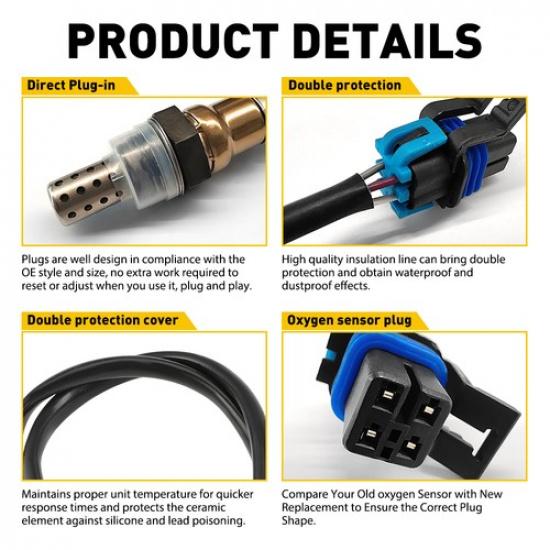 2X O2 Oxygen Sensor Upstream+Downstream For Buick Cadillac Chevrolet GMC Hammer