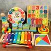 Eight-Tone Instrument Hand-Knock Piano: Musical Toy for Toddlers Ages 1-3 with Knocking Stick