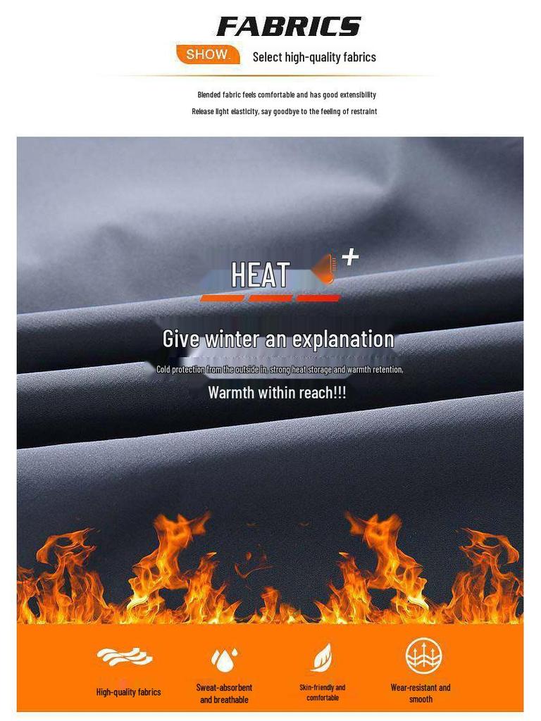 Conjunto de Ropa Deportiva para Hombre con Forro Polar para Otoño/Invierno