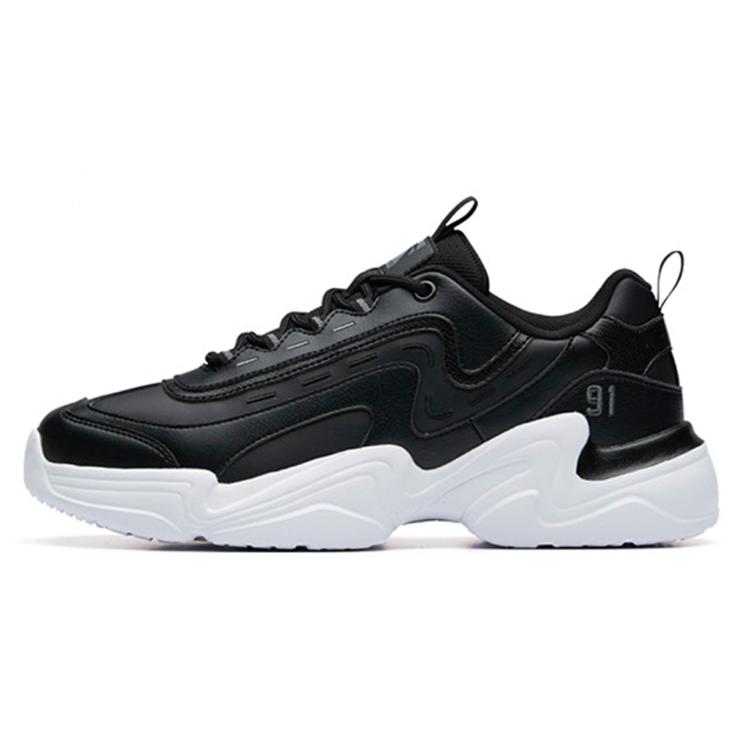 

Anta Slip Resistant Abrasion Resistant Low top Chunky Sneakers Men s Black 91938862-3 41