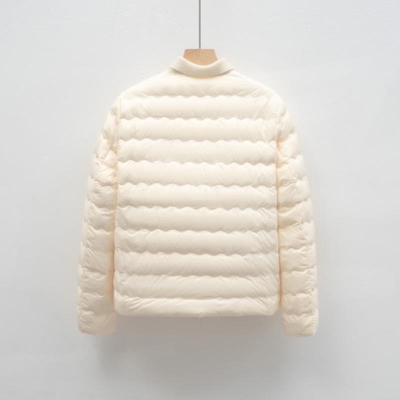 Daunenfutter neuer nationaler Standard 90 Daunen vielseitiger Rundhalsausschnitt schlichtes Wellenmuster Herbst- und Winterjacke Daunenjacke Damen