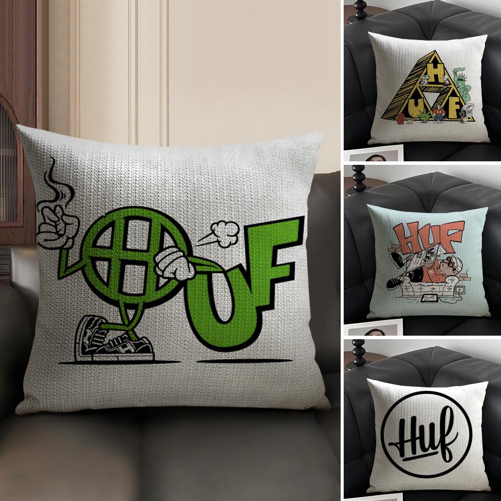 H-Huf Fashion Pillow Case Pattern Printed Pillowcase For Living Room Sofa Cushion Cover & Bedroom Decor