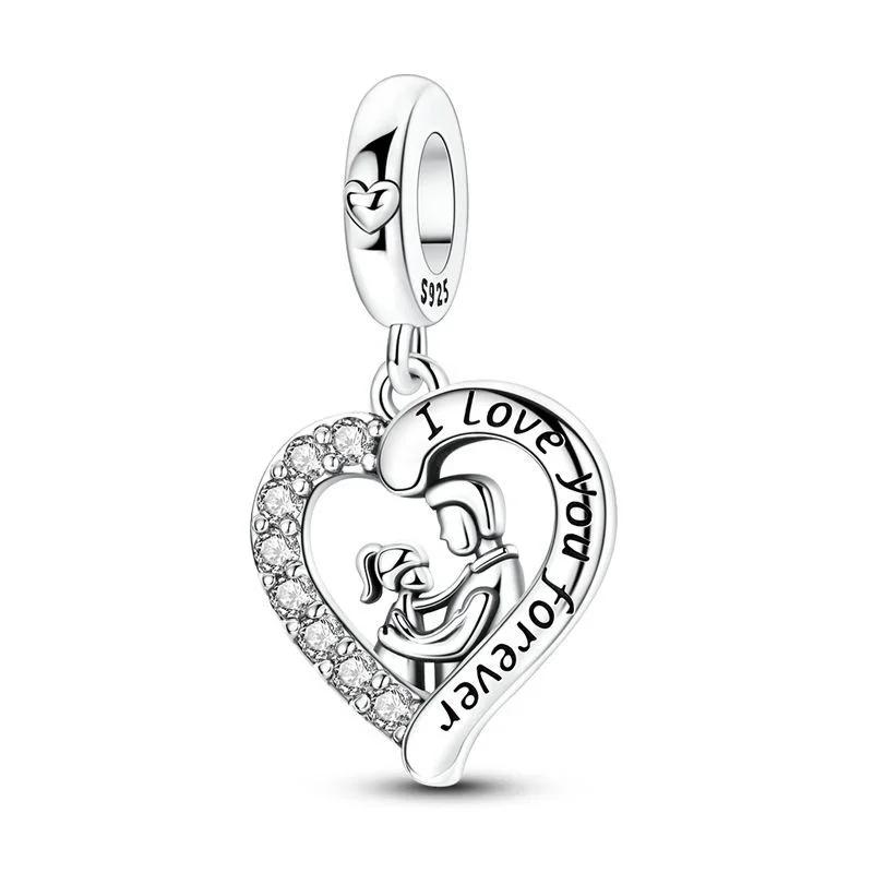 New Original Copper Black White Charms Skull Cat'S Paw Heart Beads Pendants Fit Bracelet Necklace Diy Jewelry Gift