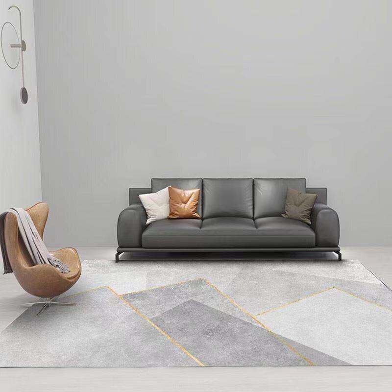 Nordic Luxury Style Living Room Carpets Area Rugs Bedroom Bedside Rug Home Decoration Parlor Carpet Modern Non-slip Floor Mat
