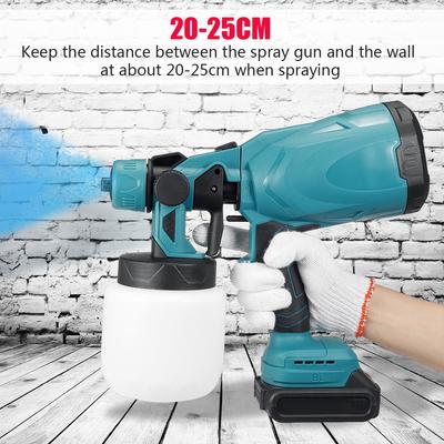 120W 88VF Cordless Paint Sprayer High Power Portable Spray Gun Household Disinfection Woodworking 800ML Electric Paint Sprayer
