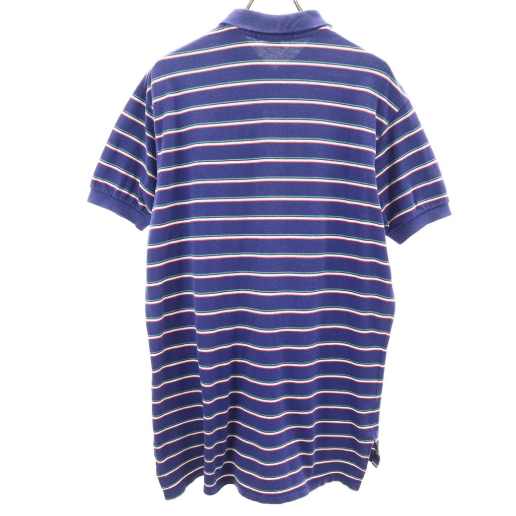 Polo by Ralph Lauren 90s Made In USA Old Border Pattern Short Sleeve Polo Shirt Men's Used