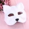 Fox Face Mask Shape Half Face Eye Mask Sexy Imitation Cat Fur Animal Mask Christmas Carnival Party Role-playing Costume Props
