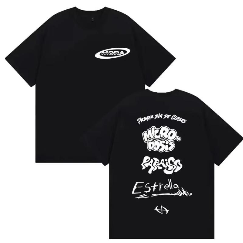 Rapper MORA Album Tour 2025 Merch Tee Shirt Unisexs Women Harajuku Fashion Vintage Tshirt Summer Casual Cotton Oversized T Shirts