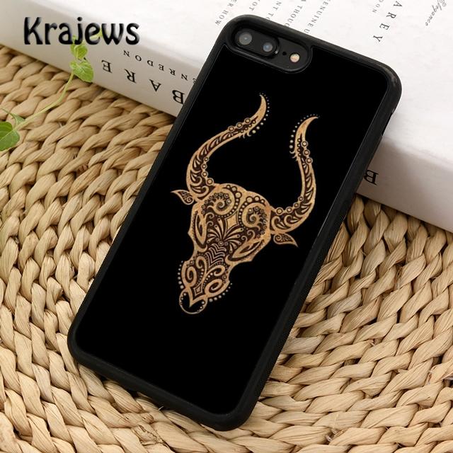Krajews Taurus Bull Soft Phone Case Cover For iPhone 17 Air 16 15 14 Plus 11 12 13 Pro Max Coque Shell Fundas
