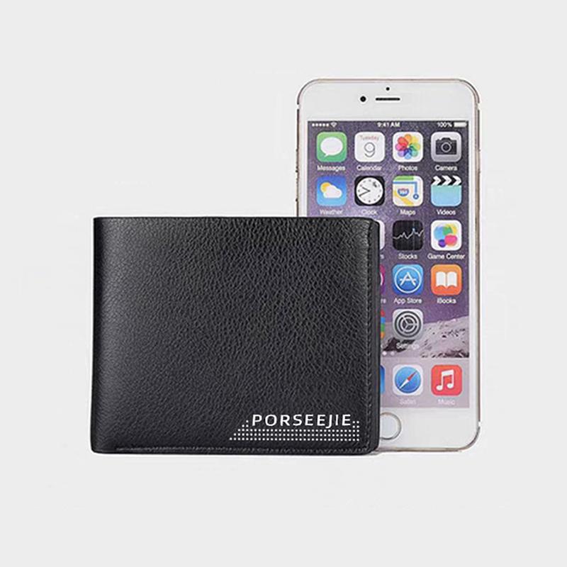 Herren Geldbörse Klassischer Stil Tragbar Kurz Herren Geldbörse Mini Anti-Diebstahl Münzfach Leder Geldbörse Mehrfachkartenfach Kartenhalter