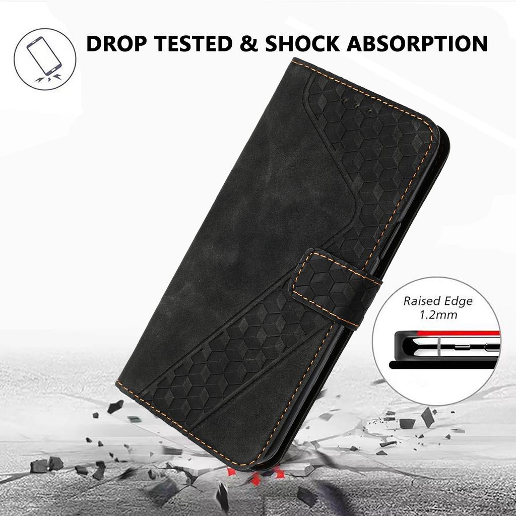 Wallet Case for Poco X8 Pro Max 5G - Leather/PU, Black, Shockproof