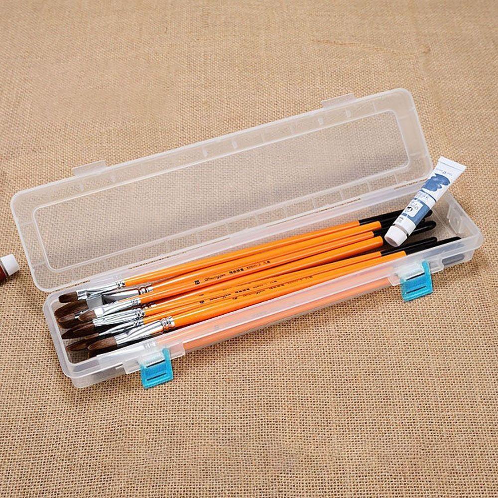 1Pcs Watercolor Pen Pencil Storage Box  For Brushes Painting Pencils Watercolour Pens