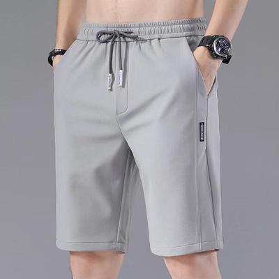 Men's 2023 Summer Ice Silk Quick-Dry Shorts: Casual, Loose, Elastic, Slim-Fit Pants
