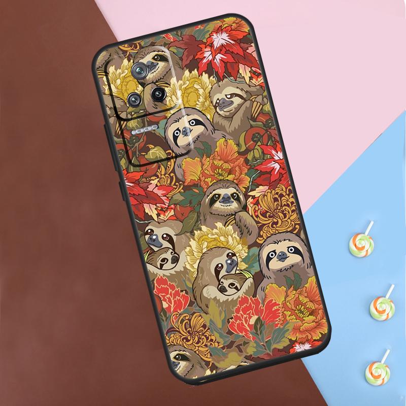Sloth Cute Animal Case For Xiaomi POCO M6 Pro X3 X5 X6 Pro F3 F5 M5s Mi 14 Pro 13 13T 11T 12T 12 Lite Cover