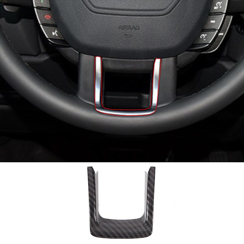 For Land Rover Range Rover Evoque 2011-2018 Car Carbon Fiber Interior Gear Shift Console Decoration Cover Stickers Accessories