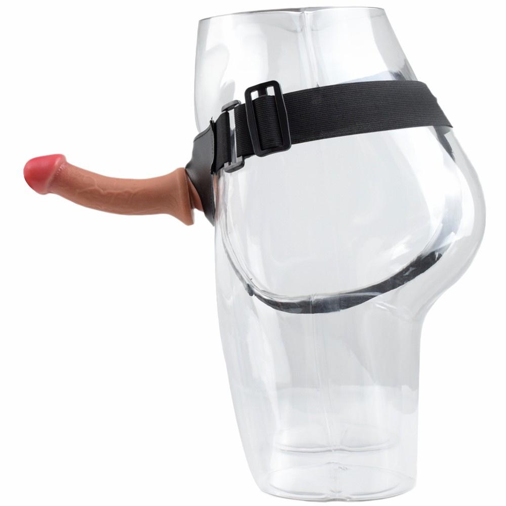 Bærbar dildo voksen sexleketøy Realistisk stropp på penis thrusting dildo anal plugg masturbator pegging femdom BDSM slave