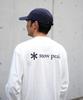 Snow Peak SP Logo Pocket L/S T-Shirt EC-TS-25AU014, Cut and Sew, Long Sleeve T-Shirt, Men's and Women's, Off White, Size M