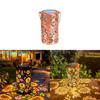 Sonnenblumen-Solar-Gartenleuchte mit Metallskulptur für die Außendekoration des Gartens