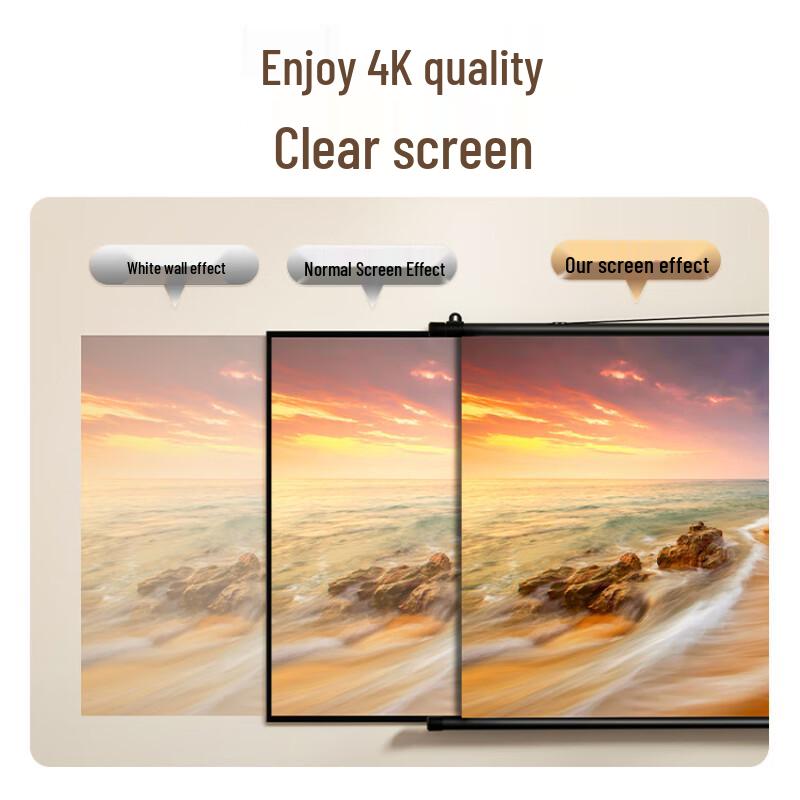 Deli MS301Z 72-inch 16:9 Tripod Projector Screen