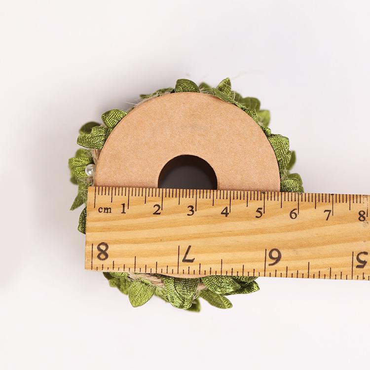 5mm Waxed Jute Rope with Rattan Leaf Design for DIY Crafts and Decoration