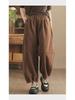 2024 Women's Winter Casual Plush Sweatpants - Artistic Splicing, Soft, Warm, Thickened Design