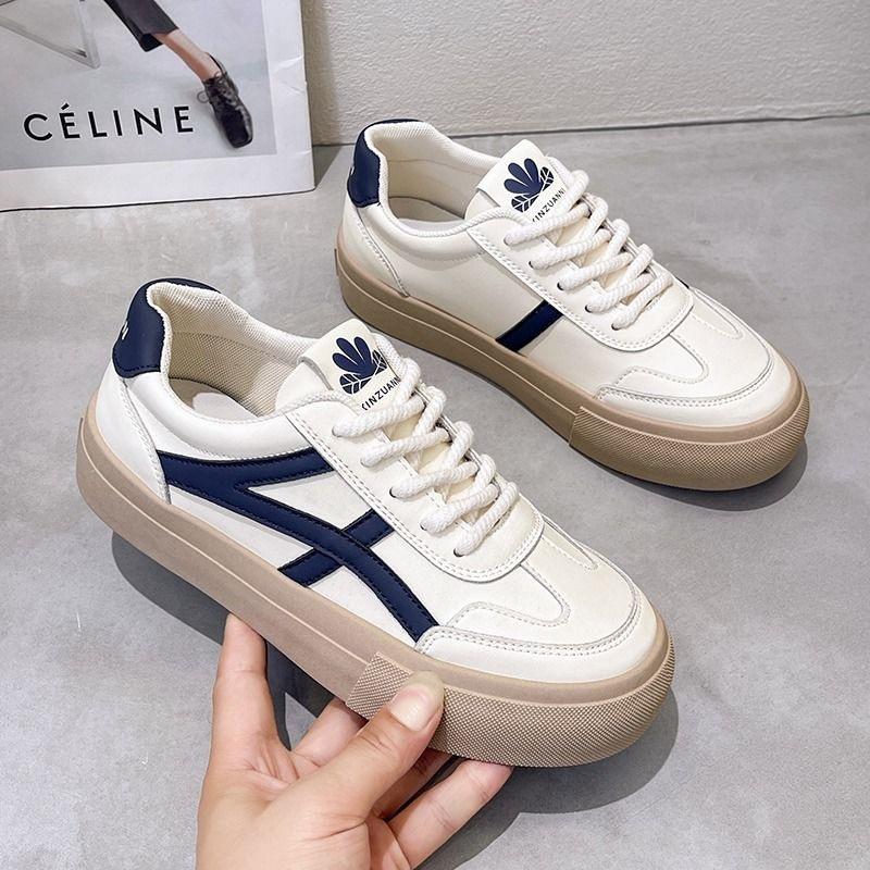 Popular little white shoes women's 2025 new student versatile flat-soled sports shoes breathable soft-soled Forrest Gump board shoes