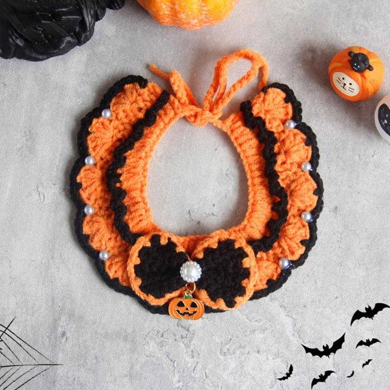 Cat Collar Kawaii Cat Scarf Pet Clothes Decorative Cats Clothing Cat Costume Accessorie Halloween Christmas Decoration