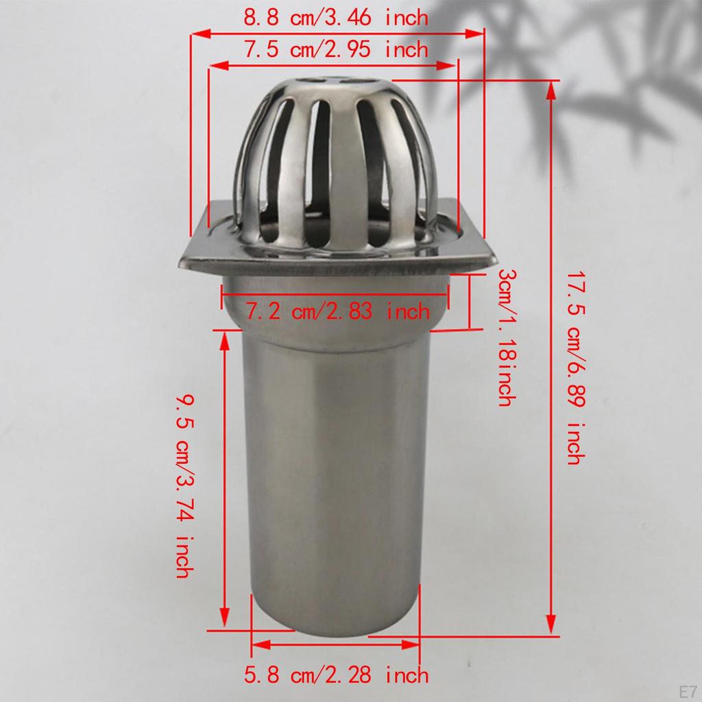 Balcony Floor Drain Anti Blocking,Accessories,Efficient Drainage,High Strength Stainless Steel