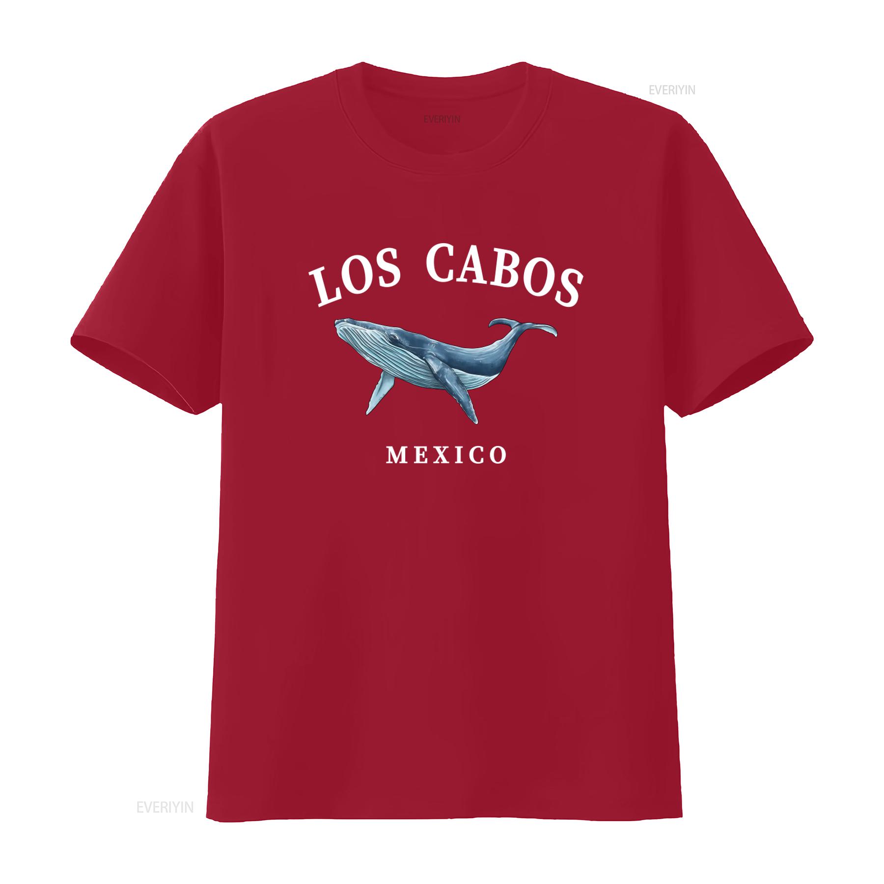 Los Cabos Mexico Beach T Shirt Cabo San Lucas Whale Souvenir  vintage Washed designer clothes Stylish Soft Stretched Versatile S