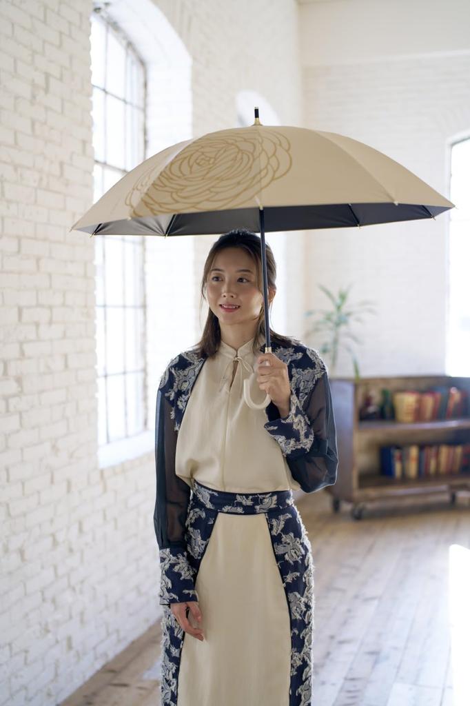Mabu Basic Sun Flower Short Ranunculus 10 Rain UV Large Size Women's Umbrella, Design, 50cm, Ribs, SMV-42542, Umbrella, Protection, Stylish,
