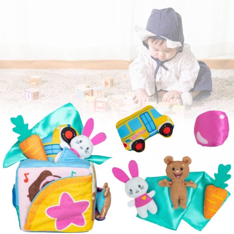 Delightful Ms. Rachel Surprise Learning Box Plush Toy With Adorable Rabbit Design