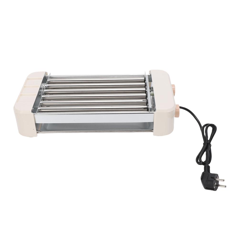 Elektrický Hot Dog váleček 550W Plně automatický Teplotní Multifunkční 6 trubkový Gril na klobásy Vařič Stroj